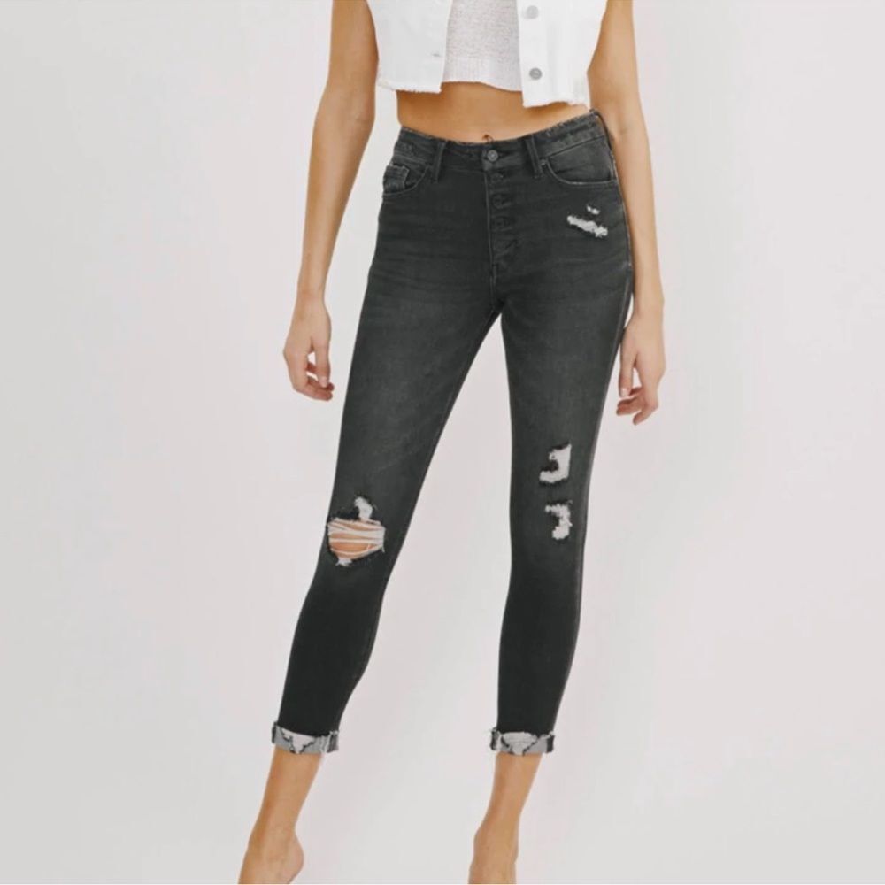 KanCan Cassidy High Rise Ankle Skinny Jeans Size 26